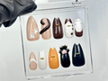 Cute Cat Press On Nails | 3D Kitty Paw & Tail Nail Art | Adorable Cartoon Animal Nails | Playful Handmade Cat Nail Set | OC1006EC