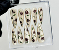 Vintage Vine Bloom Press On Nails | Handpainted Floral Nail Art | Nature-Inspired Botanical Tips | Elegant Glossy Press Ons | OC969EK