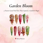 Garden Bloom Nail Bundle | 3 Nature-Inspired Press On Sets | Velvet. Berry. Butterfly Designs| OB102L