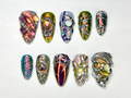 Holographic Chrome 3D Press On Nails | OBTRM