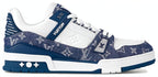 Louis Vuitton LV Trainers 'White with Denim Monogram' 1A9JGO