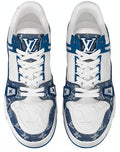 Louis Vuitton LV Trainers 'White with Denim Monogram' 1A9JGO