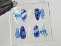 Mystical Ocean Press On Nails | Handcrafted with Jellyfish On Fake nails | Custom Press Ons | summer press on nails | OB449T