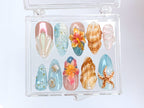 Tropical Ocean Press On Nails | OB33