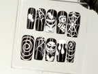 Spooky Halloween Press On Nails | Creepy Cute Nail Art | 3D Spider Web and Skull Acrylic Nails | Gothic-Inspried Fake Nails | Custom| OB562Y
